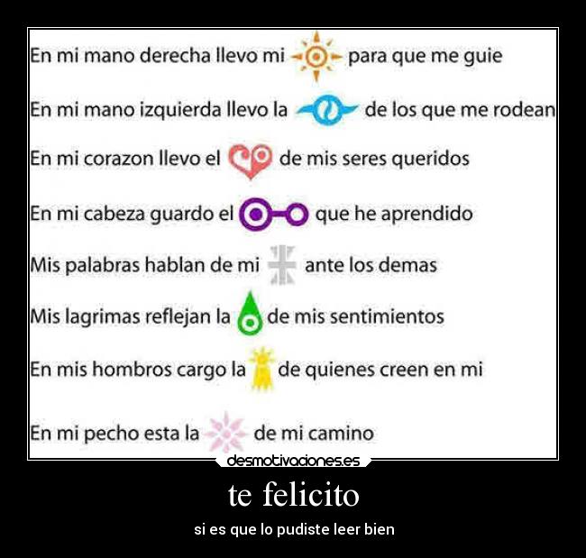 te felicito -