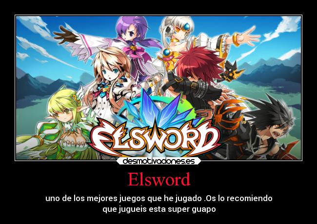 carteles anime juegos elsword desmotivaciones
