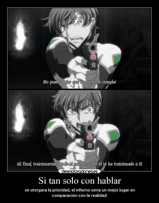 carteles anime kururugi suzaku jhs code geass desmotivaciones