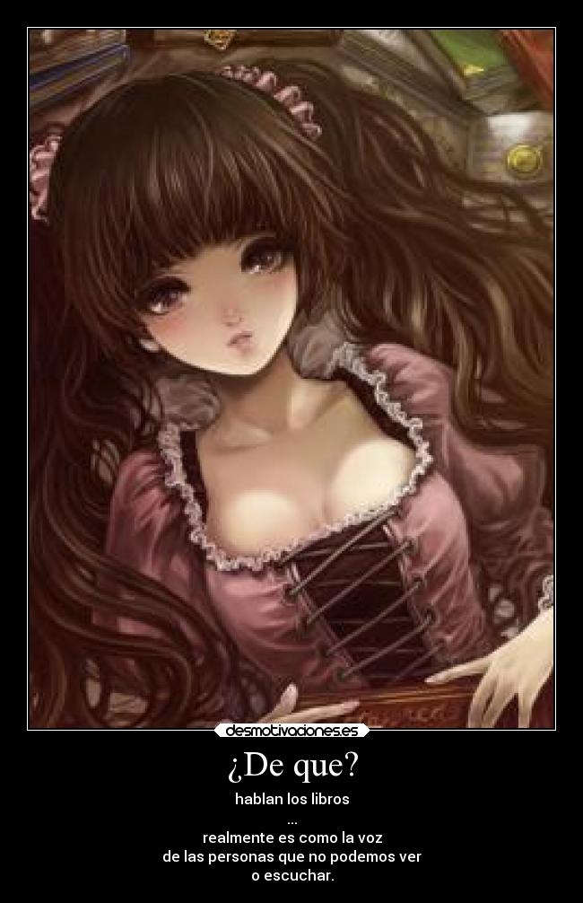 ¿De que? -