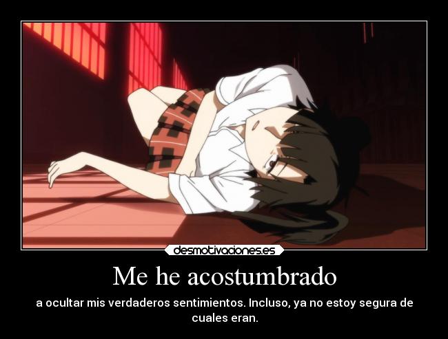 Me he acostumbrado -