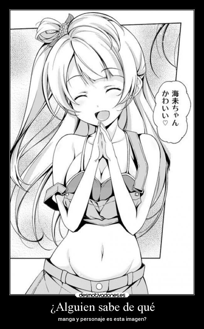 ¿Alguien sabe de qué - manga y personaje es esta imagen?