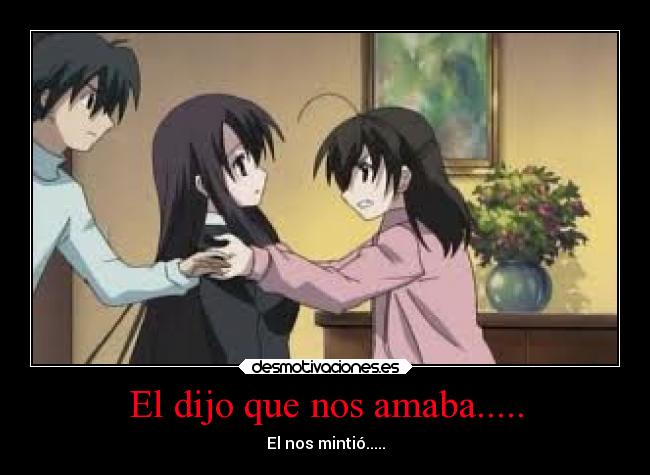 carteles anime school days desmotivaciones