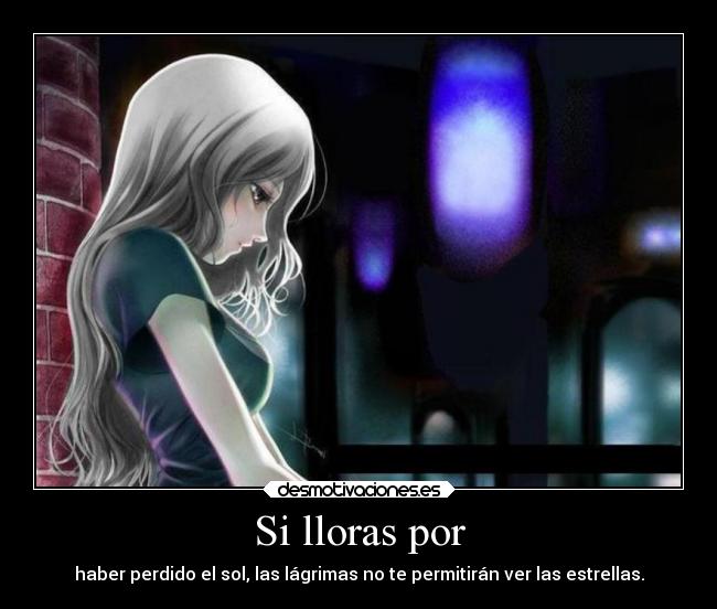 carteles anime tristeza calco oneesan hermanita desmotivaciones