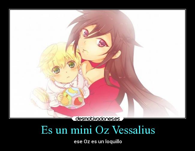 carteles anime vessalius alice baskerville mini pandora hearts esos tuvieron linda noche desmotivaciones