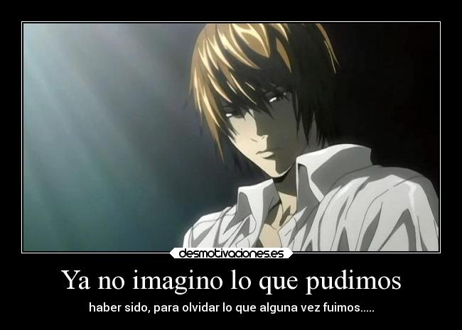 carteles anime yagami light death note desmotivaciones