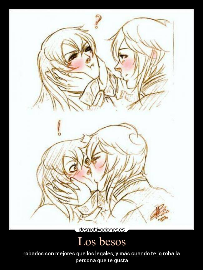 Los besos -
