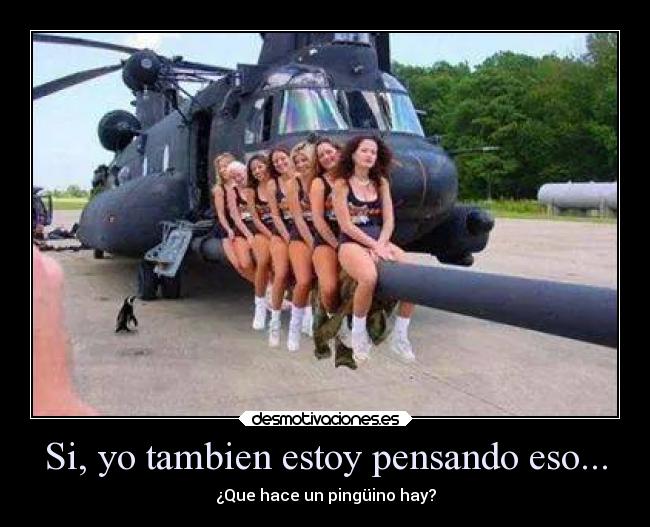 Si, yo tambien estoy pensando eso... - 