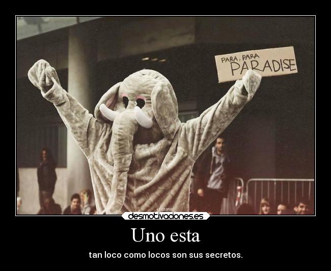Uno esta - tan loco como locos son sus secretos.