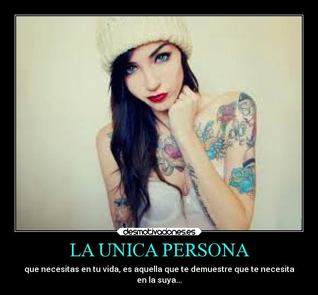 LA UNICA PERSONA -