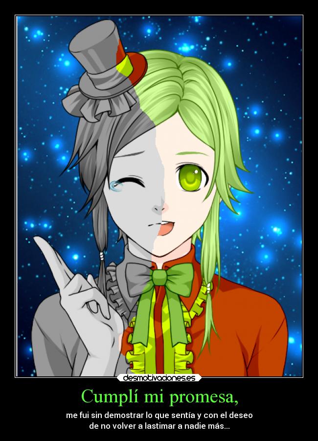 Cumplí mi promesa, -