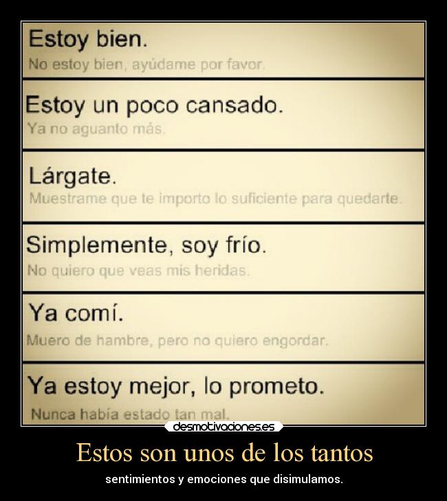 carteles desmotivaciones sentimientos odio amor emociones disimular hambre desmotivaciones