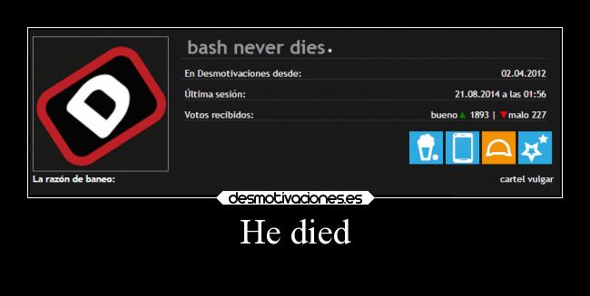 carteles desmotivaciones theinmortals mortals bash never dies murio desmotivaciones