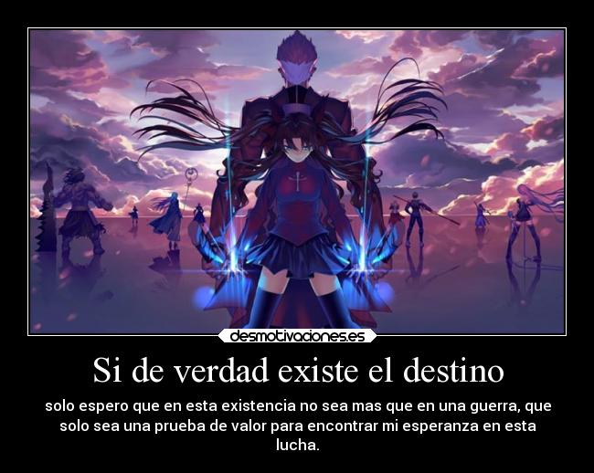 Si de verdad existe el destino -