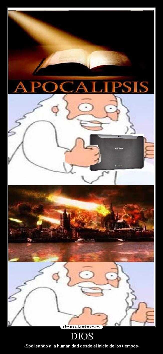 carteles dios chiste spoilers desmotivaciones