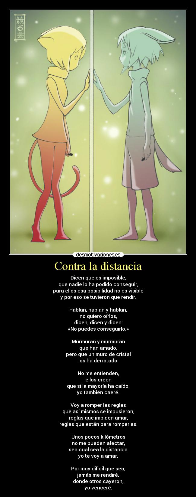 Contra la distancia -