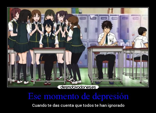 Ese momento de depresión -