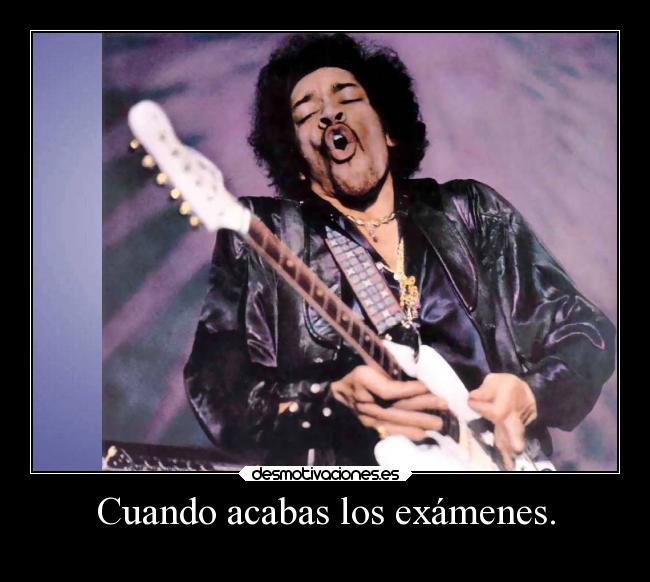 carteles examenes musica solo queria subir una foto del jimi aunque sea negro desmotivaciones