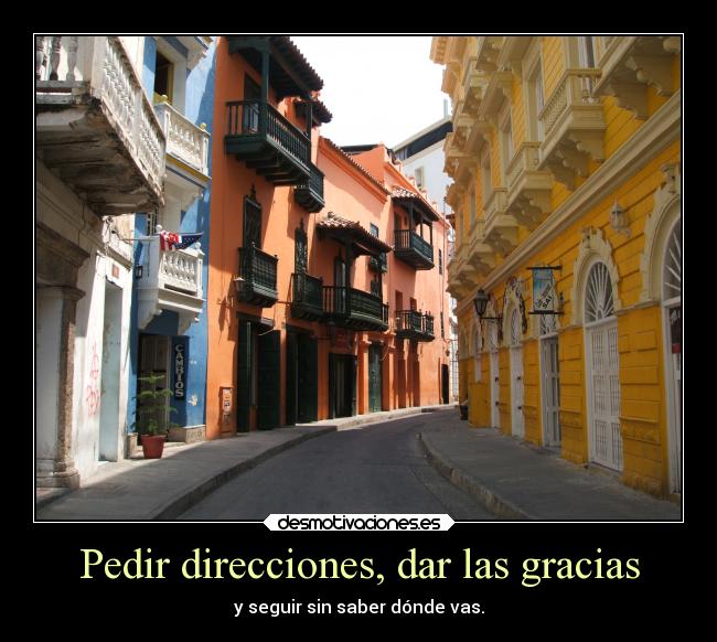 Pedir direcciones, dar las gracias - 