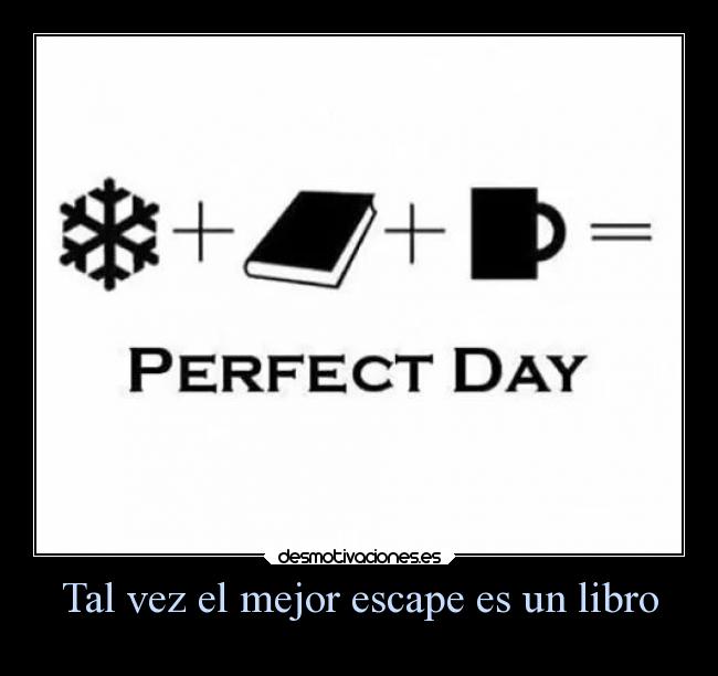 Tal vez el mejor escape es un libro -