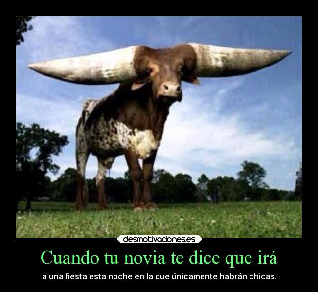 Cuando tu novia te dice que irá -