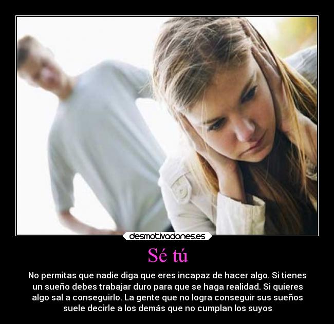 Sé tú -