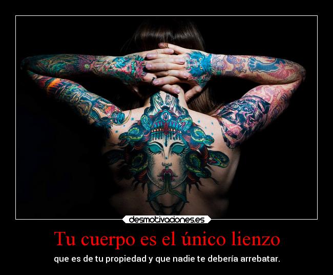 Tu cuerpo es el único lienzo -