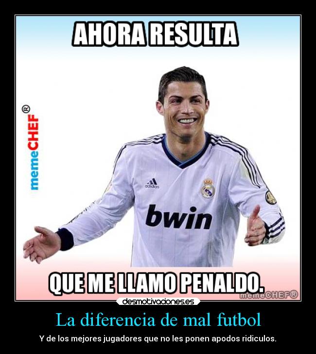 La diferencia de mal futbol -