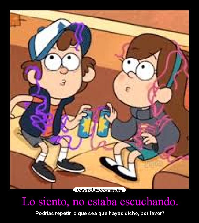 carteles humor amistad gravityfalls mabel dipper risas distraidos desmotivaciones