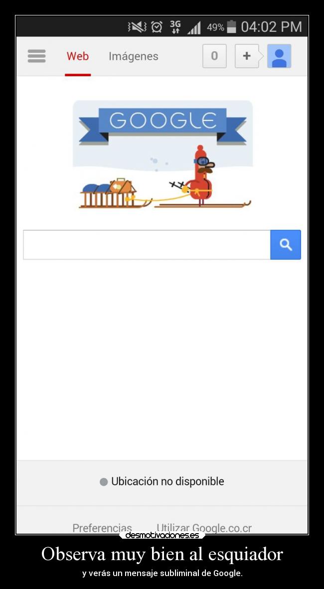 Observa muy bien al esquiador -