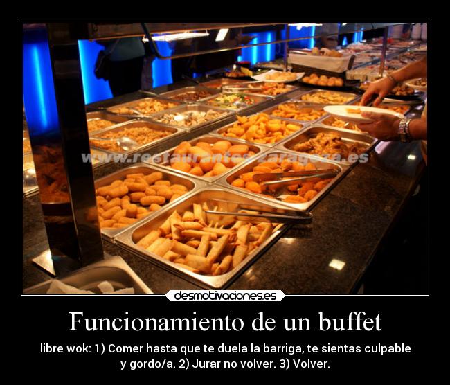 Funcionamiento de un buffet - 