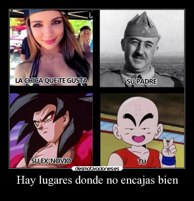 Hay lugares donde no encajas bien - 