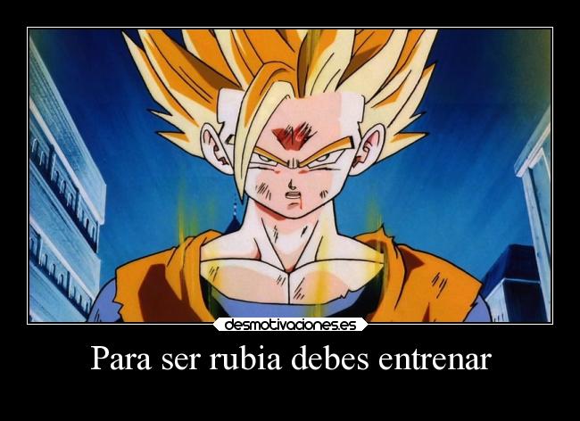 Para ser rubia debes entrenar - 