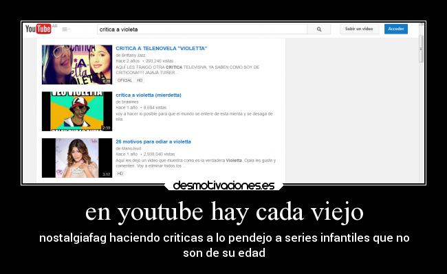 en youtube hay cada viejo - 