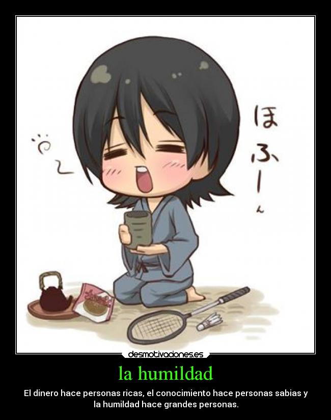 la humildad -