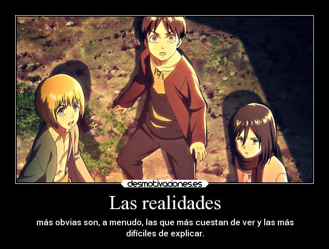 carteles ignorancia anime shingekinokyojin realidad dificil explicar ver desmotivaciones