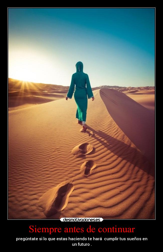 Siempre antes de continuar - 