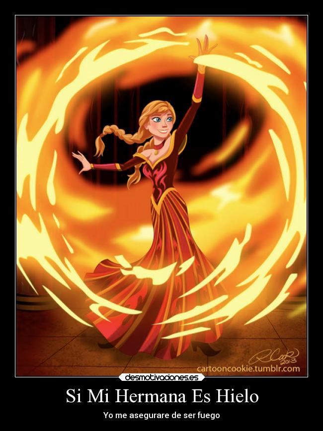 carteles imposible disney frozen hielo fuego desmotivaciones