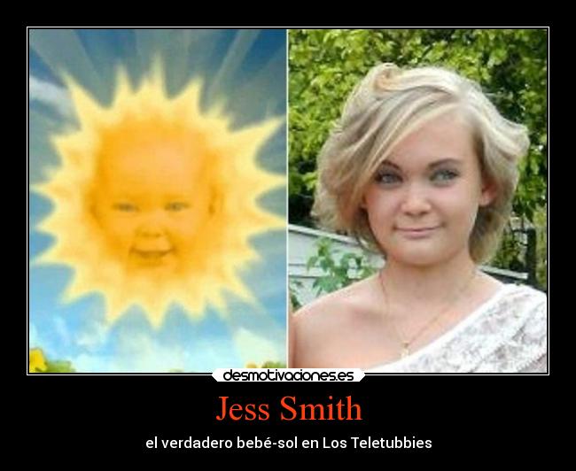 Jess Smith - el verdadero bebé-sol en Los Teletubbies