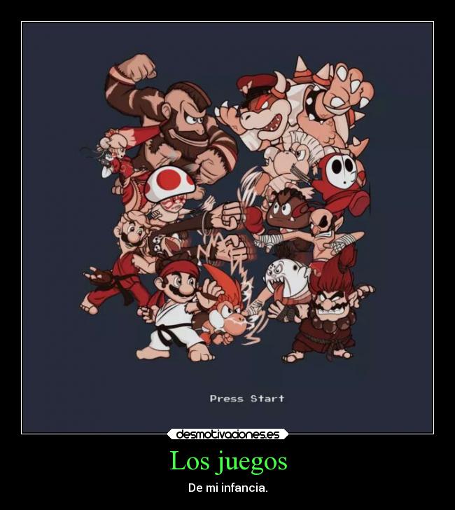 carteles infancia juegos streetfighter mario donkeykong wario desmotivaciones