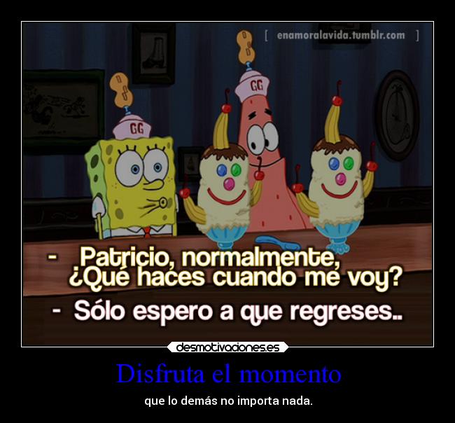 Disfruta el momento - 
