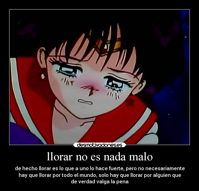llorar no es nada malo - 