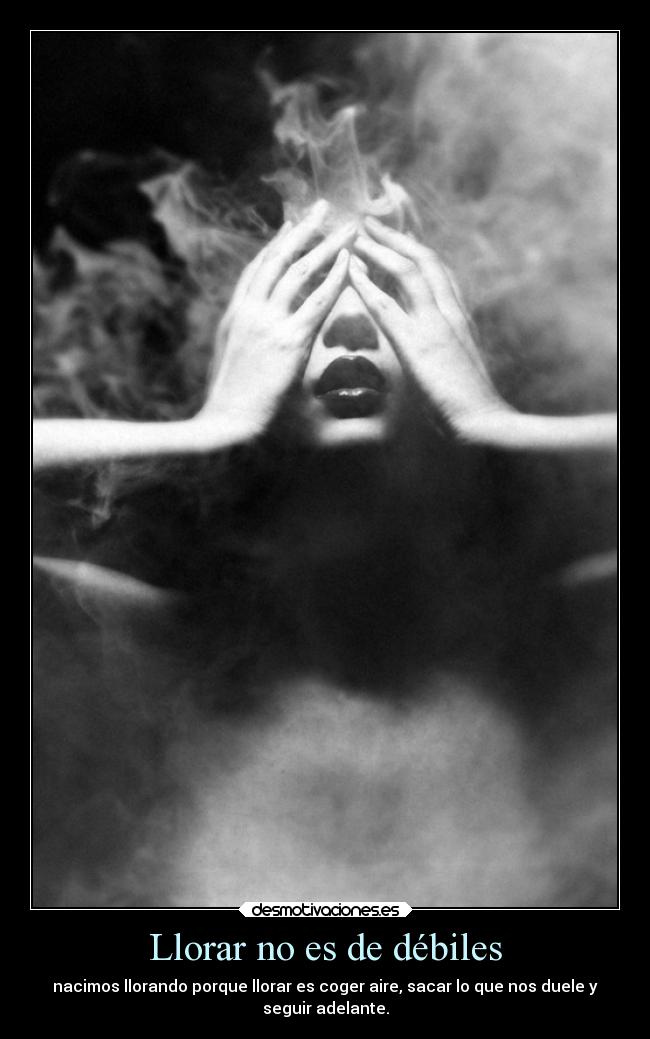 carteles llorar llorar desmotivaciones