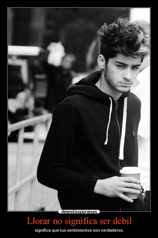 Llorar no significa ser débil -