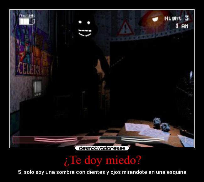 carteles miedo animales five nights freddy desmotivaciones