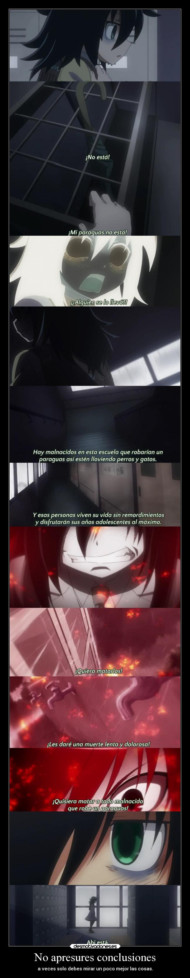 No apresures conclusiones - 