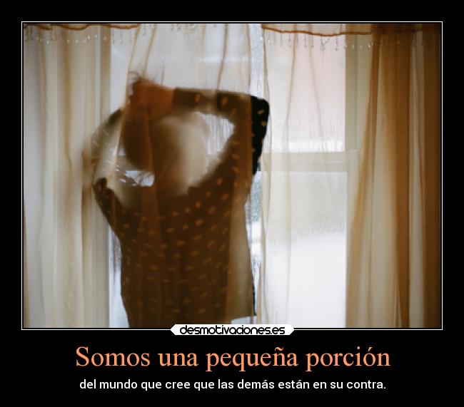 Somos una pequeña porción -