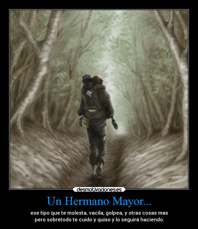 carteles naruto anime lazos hermanos regreso desmotivaciones