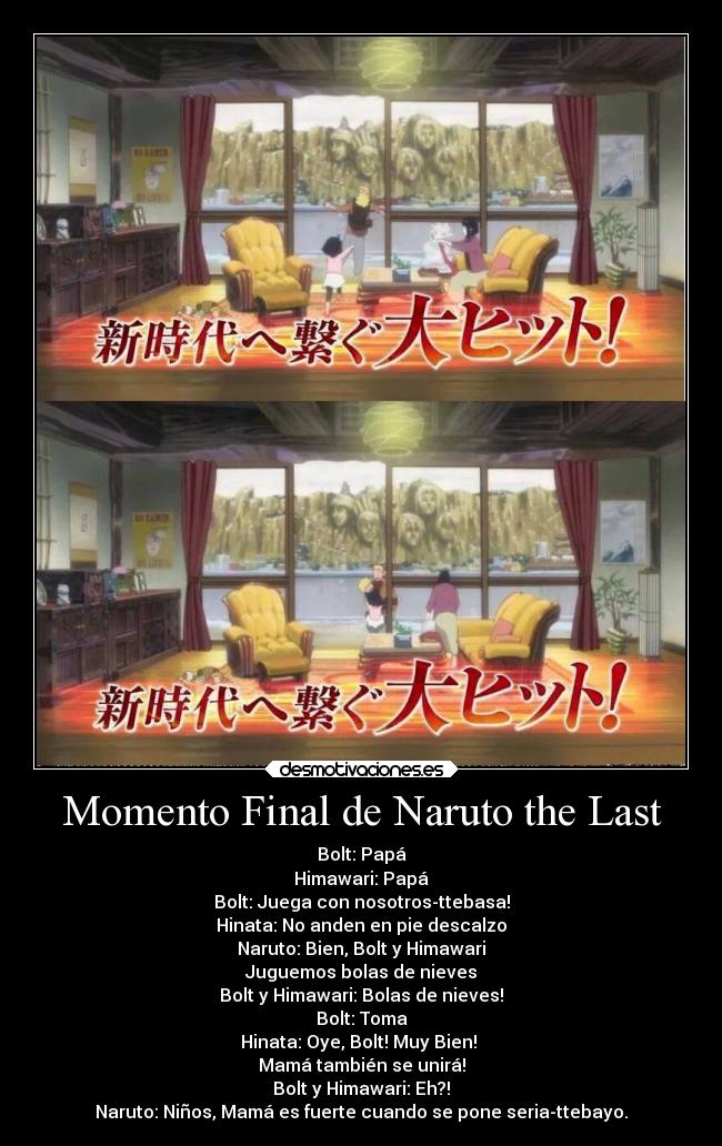 Momento Final de Naruto the Last -