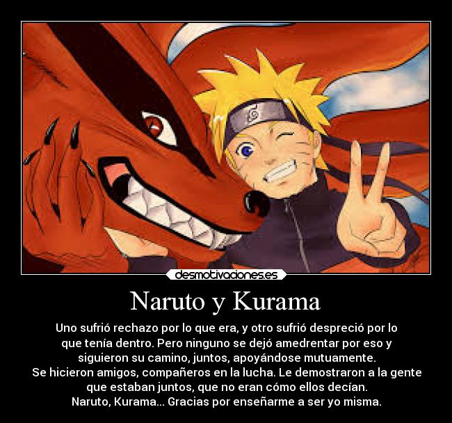 Naruto y Kurama -